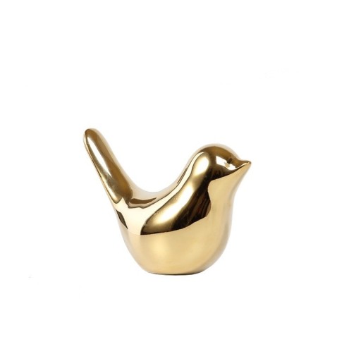 Keramisk gyllene fågel