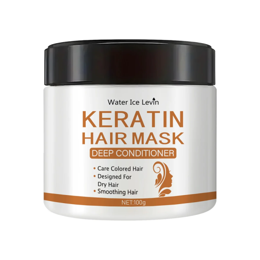 Keratinmaske für trockenes und strapaziertes Haar 100 g Intensive Ernährung Hydratation und Regeneration Schützt coloriertes Haar Pflege bei Spliss