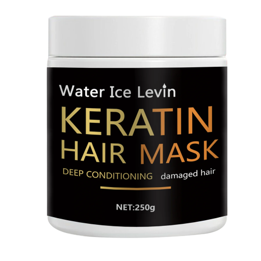 Keratinmaske til tørt og skadet hår 250 g Regenererende dybdegående næring Gendanner glans Nem at rede Pleje til tørt hår