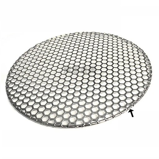 Kerek grillrács 25 cm Rozsdamentes acél Vastagság 2 mm Drót 5 mm BBQ rács hús, zöldség és hal grillezéséhez Rács grillhez és tűzhelyhez