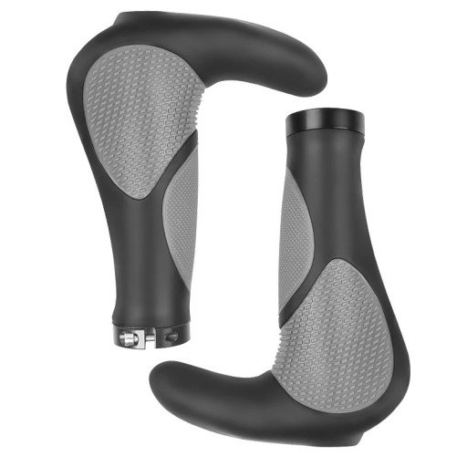 Kerékpár kormánymarkolatok 14 x 11 x 5,2 x 3,4 cm Ergonomikus, csúszásgátló markolatok gumiból és alumíniumötvözetből, ütésálló markolatok MTB