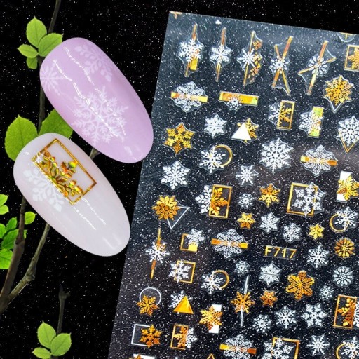 Kerst 3D nagelstickers