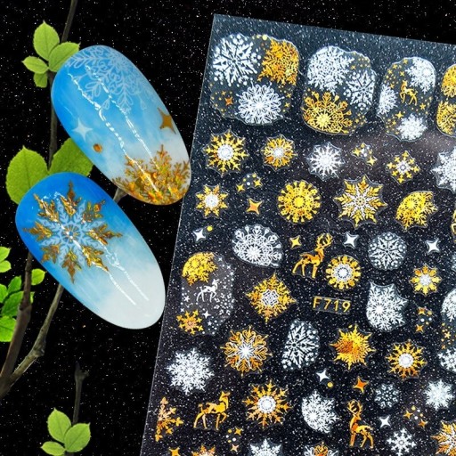 Kerst 3D nagelstickers
