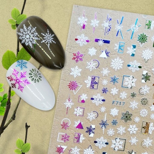 Kerst 3D nagelstickers N978