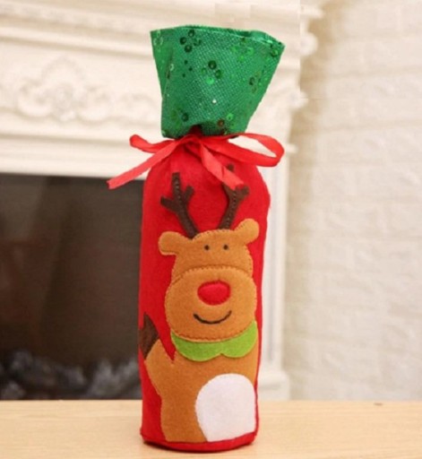 Kerst wijn cadeautas J3464