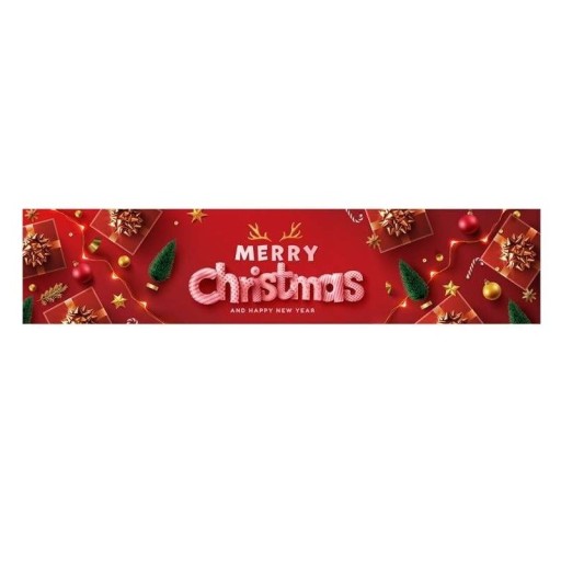 Kerstbanner 180 x 40 cm