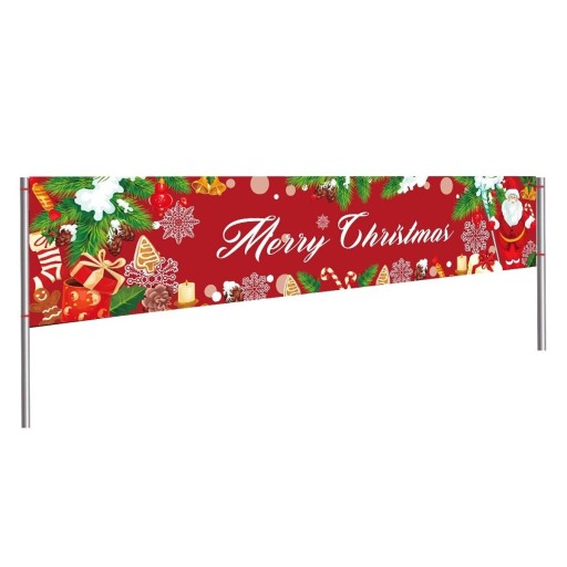 Kerstbanner 200 x 40 cm P4093