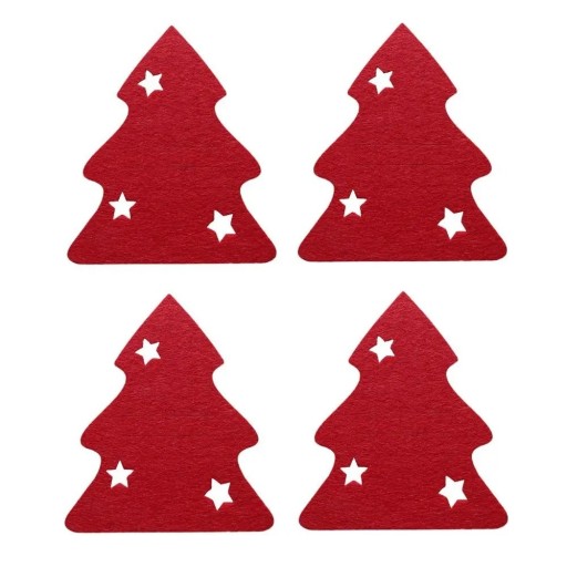 Kerstbestekkoffer - boom 4-delig V132