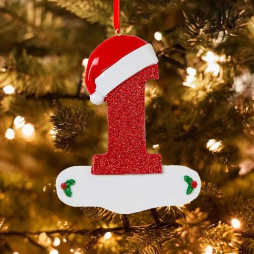 Kerstboomversiering met letters Acrylletters voor de kerstboom Kerstversiering Hangende letters voor de boom Rode hangletters 10 cm
