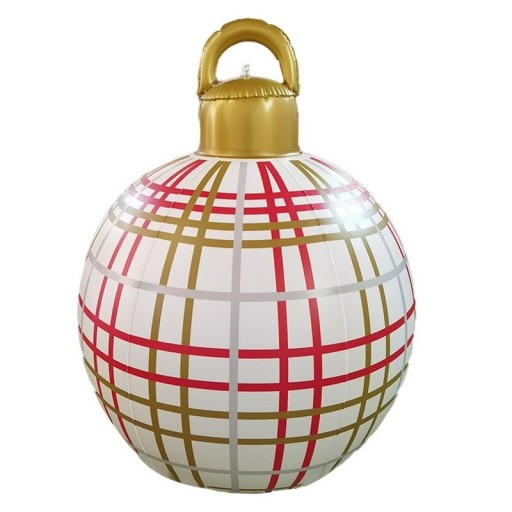 Kerstdecoratie opblaasbaar ornament 60 cm