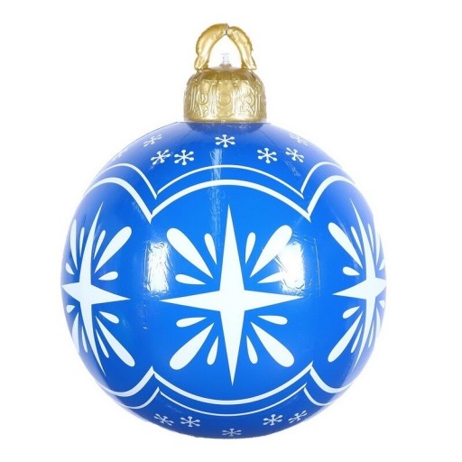Kerstdecoratie opblaasbaar ornament 60 cm P4035