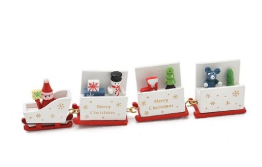 Kerstdecoratieve slee met cadeautjes J2301