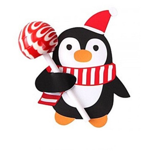 Kerstfoto op lolly 50 stuks