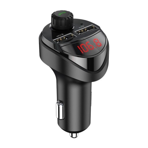 Kettős USB autós töltő Bluetooth-tal