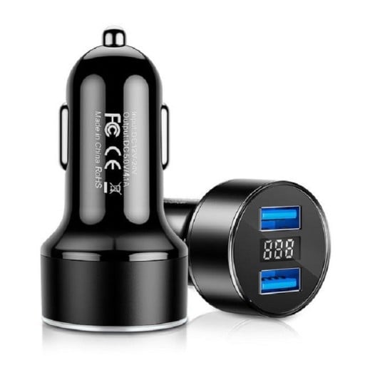 Kettős USB K762 autós töltő