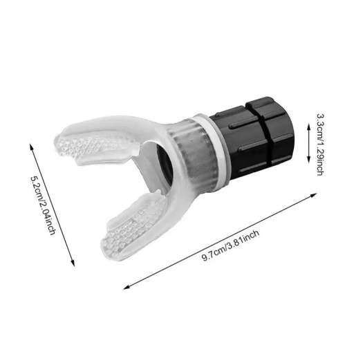 Keuhkoharjoittelulaite säädettävällä vastuksella 9,7 x 5,2 x 3,3 cm Silikoninen suukappale Hengityksen tehostaja urheiluun ja kuntoutukseen