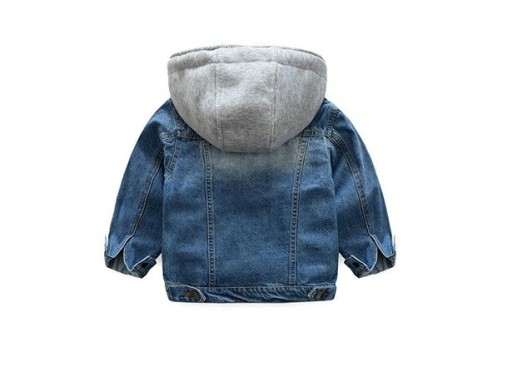 Kinder-Jeansjacke mit Kapuze