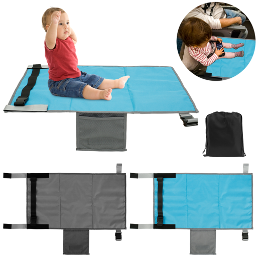 Kinder-Reiseunterlage für das Flugzeug 79 x 44 cm Organizer für den Klapptisch Praktische Spielunterlage aus Polyester