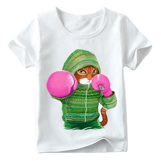 Kinder T-shirt met kat B1508