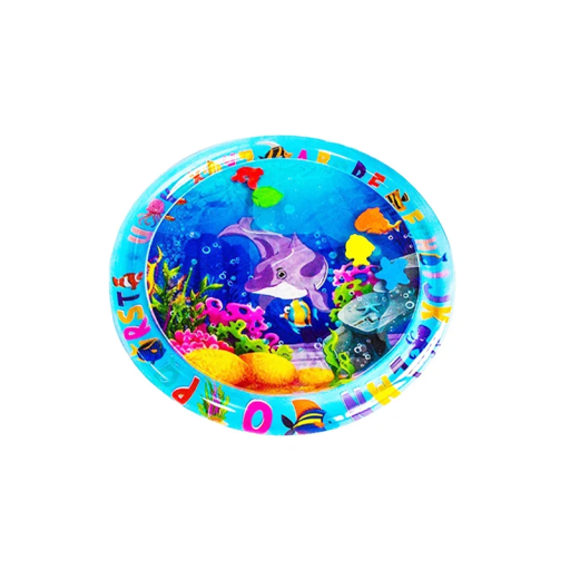 Kinder Wasserspielmatte 65x65 cm Aufblasbare PVC-Entwicklungsmatte für Babys und Kleinkinder Bauchspiel Sinneswahrnehmung Kindesentwicklung