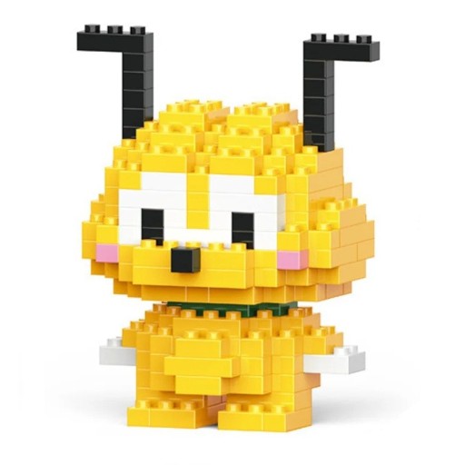 Kinderbouwpakket hond Pluto 146 stuks Model gemaakt van kubussen 5,2x4x6,6 cm 3D-figuur Disney Creatief speelgoed voor kinderen Puzzel Cadeau voor jongens en meisjes