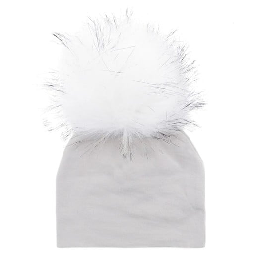 Kinderen wintermuts met pompon J3026