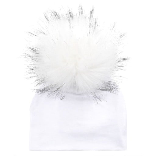 Kinderen wintermuts met pompons J3027