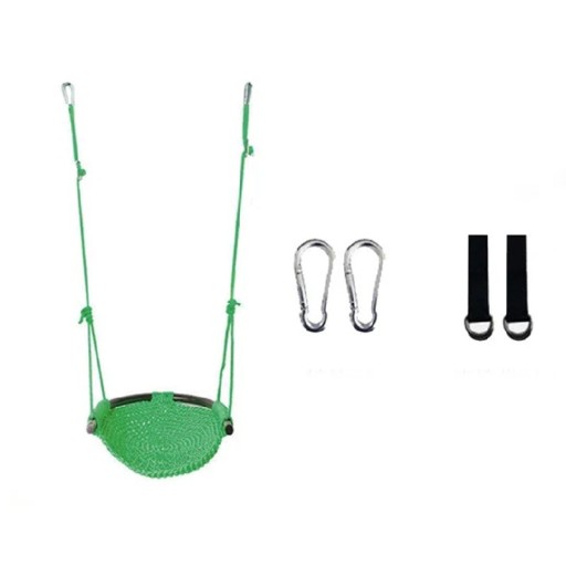 Kinderhängematte für den Garten mit verstellbaren Seilen und Karabinern 90-180 cm ABS Kunststoff für das Spielen im Freien an Bäumen, Spielplätzen und Pavillons