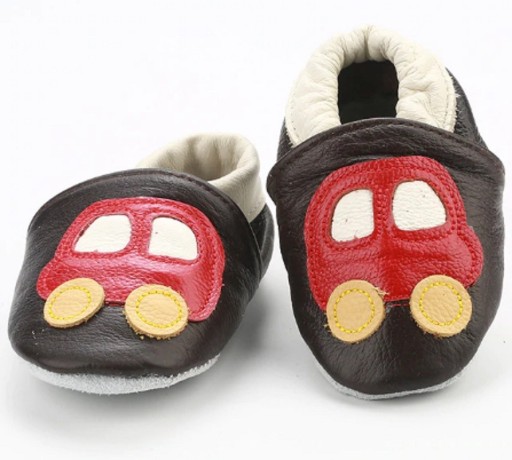 Kinderleren pantoffels A486