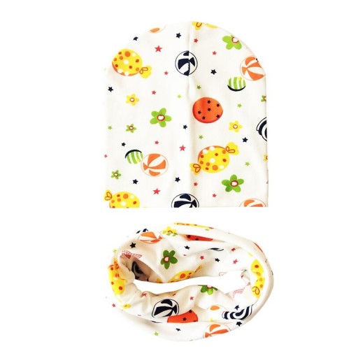 Kindermütze mit Nackenband Emma