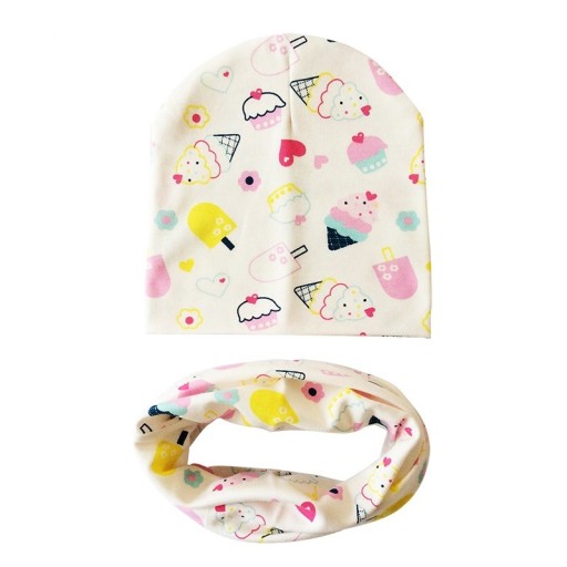 Kindermütze mit Nackenband Emma