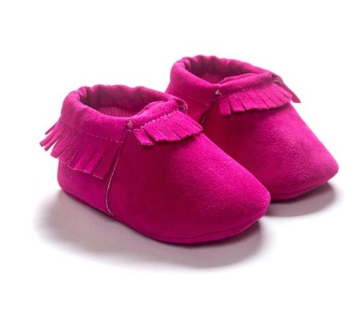 Kinderpantoffels met franjes