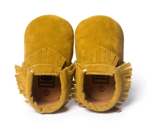 Kinderpantoffels met franjes