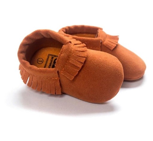 Kinderpantoffels met franjes