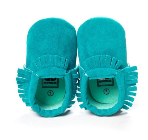 Kinderpantoffels met franjes