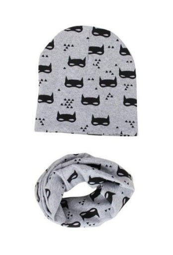 Kinderset - muts en halsdoek - dierenmotieven
