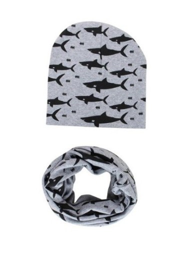 Kinderset - muts en halsdoek - dierenmotieven