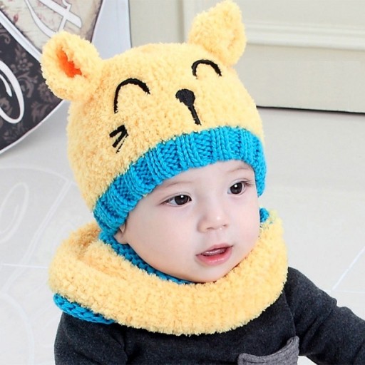 Kinderwintermuts en nekwarmer A398