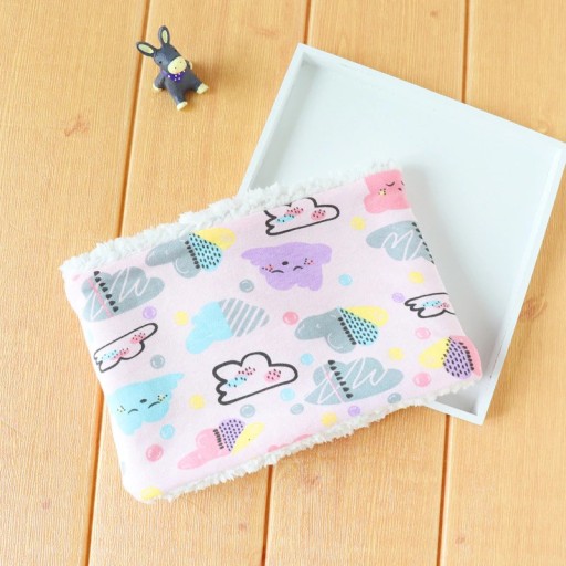 Kinderwintersjaal met wolkenprint J602