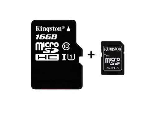 Kingston Micro SDHC + adaptateur - 16 Go - 128 Go