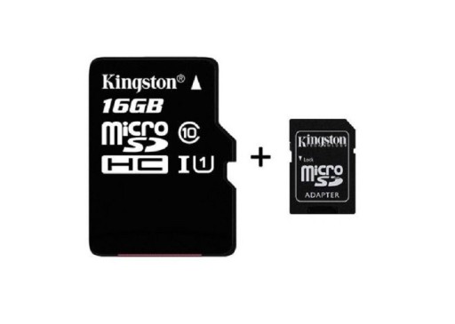 Kingston Micro SDHC + adaptér - 16 GB - 128 GB