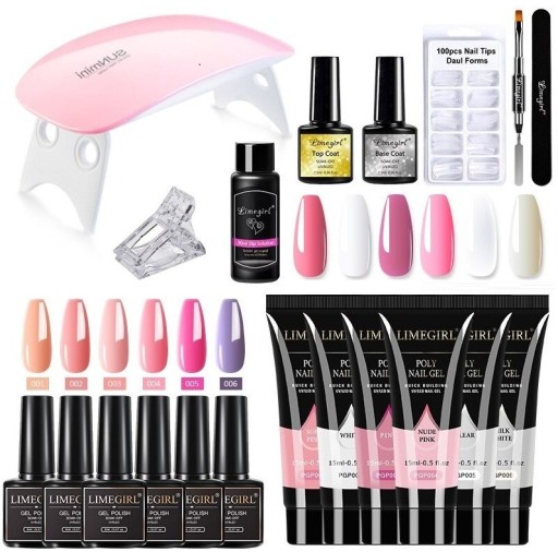 Kit d'ongles avec lampe UV/LED