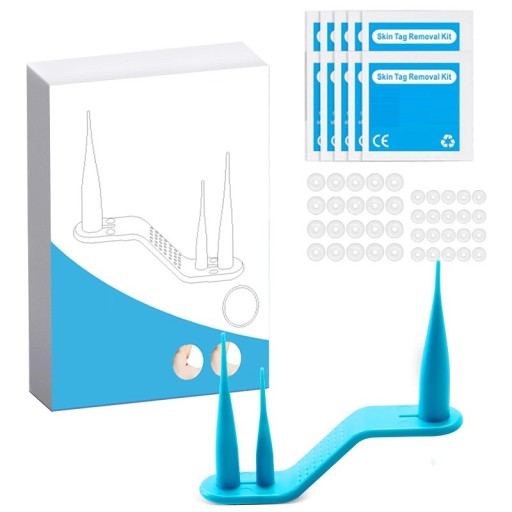 Kit d'outils pour l'élimination indolore des verrues avec des tampons nettoyants Outil de soin du visage Élimination facile des verrues