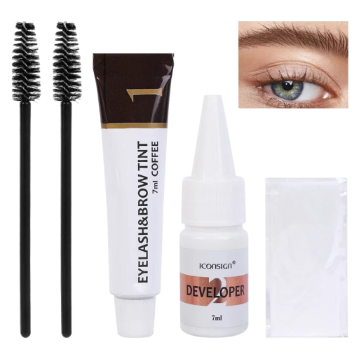 Kit de coloración de cejas y pestañas Kit de cuidado de cejas Color de pestañas y cejas de larga duración Kit de cejas profesional resistente al agua Productos para cejas