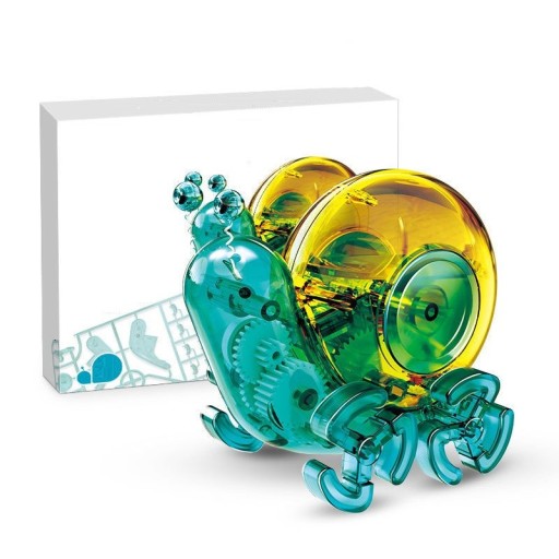 Kit de construction d'escargot avec panneau solaire Jouet robot éducatif en mouvement pour enfants Escargot à énergie solaire 23 x 3,7 x 19,5 cm