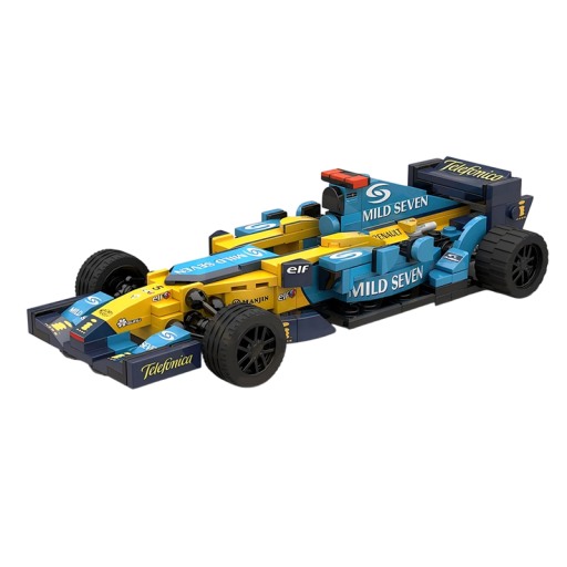 Kit de construction Formule 1 252 pièces Voiture de course F1 pour garçons Kit créatif Véhicule pour enfants Voiture de sport Modèle à assembler Amusement et création