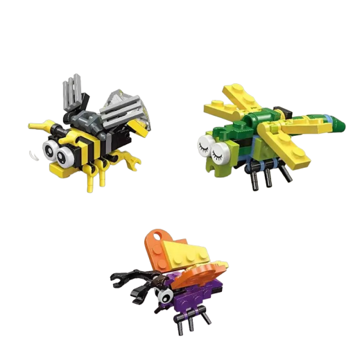 Kit de construction - Insectes Guêpe Libellule Papillon 84 pièces Ensemble de construction