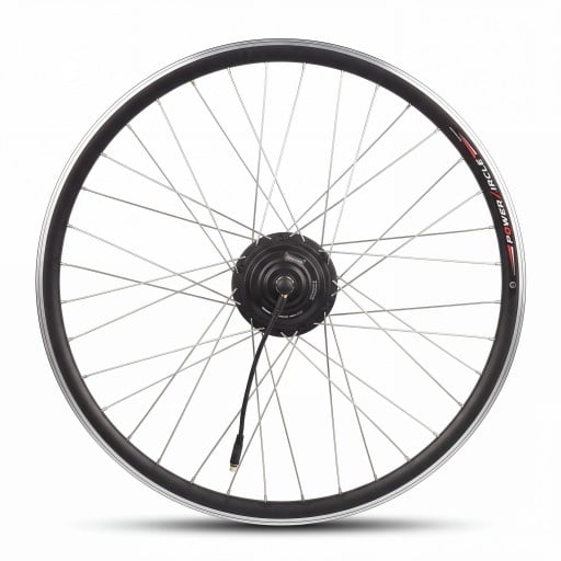 Kit de conversion pour vélo électrique Moteur avant dans le moyeu XF07 36 V 250 W Roue 28" 700C Écartement de fourche 9,7–10,3 cm Écran LCD Noir