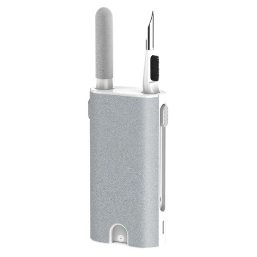 Kit de limpieza 5 en 1 para AirPods Pro 3 2 1, teléfono, tableta, portátil, pantalla, cepillos, bolígrafo, esponja, paño, 3,8 x 7,5 cm