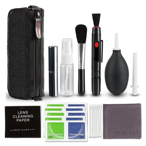 Kit de limpieza de cámaras 19 piezas para DSLR y cámaras digitales Sony Canon Nikon Fujifilm SLR DV Limpieza de lentes y sensores